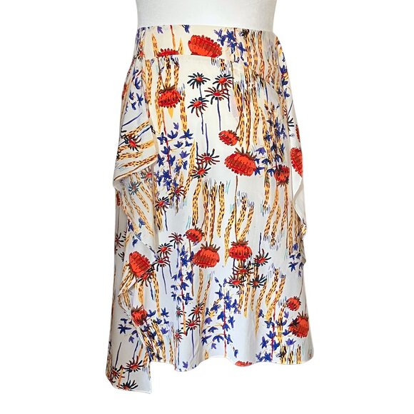 Rachel Comey 100% Silk Nightcap Midi Skirt Cactus Flower Print. Large 12. Boho - Picture 1 of 10